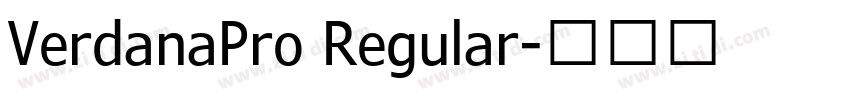 VerdanaPro Regular字体转换